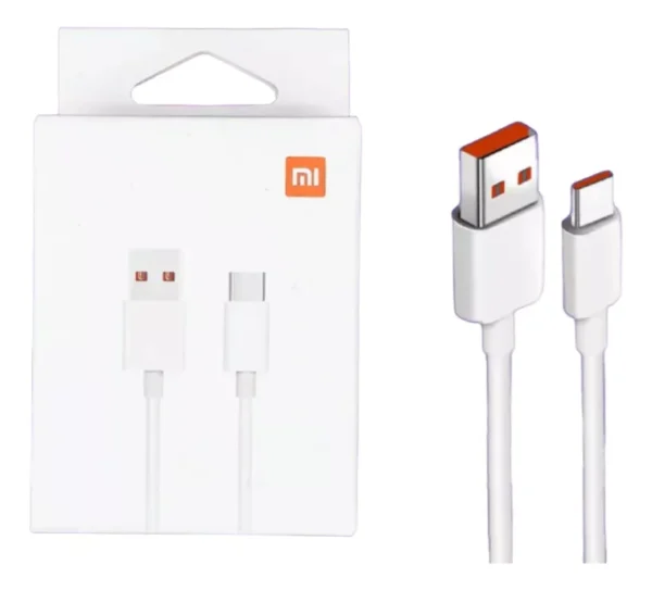 Cable Usb Tipo C Xiaomi Naranja 6a