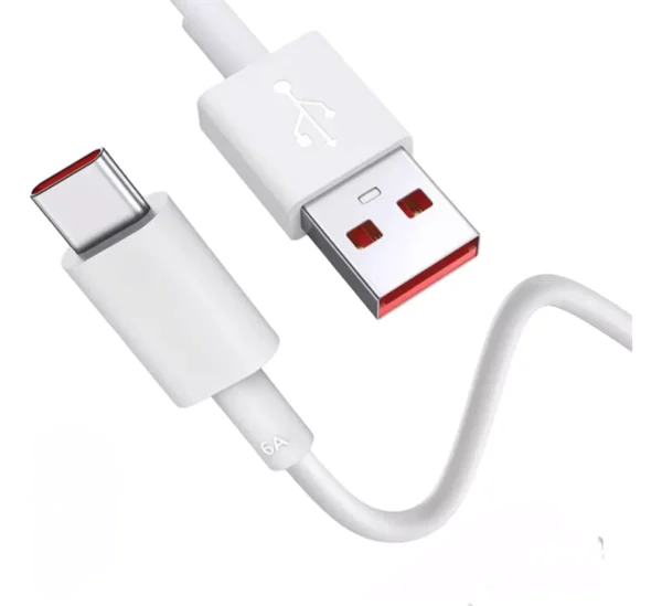 Cable Usb Tipo C Xiaomi Naranja 6a - Imagen 3